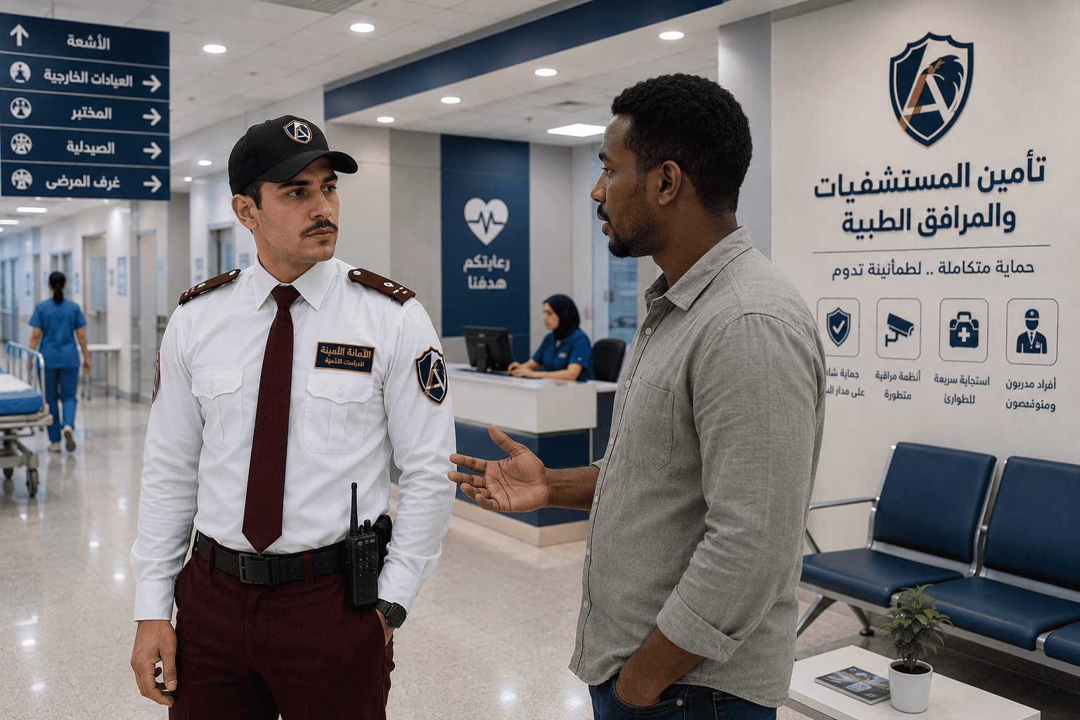 حراسة المستشفيات والمرافق الطبية