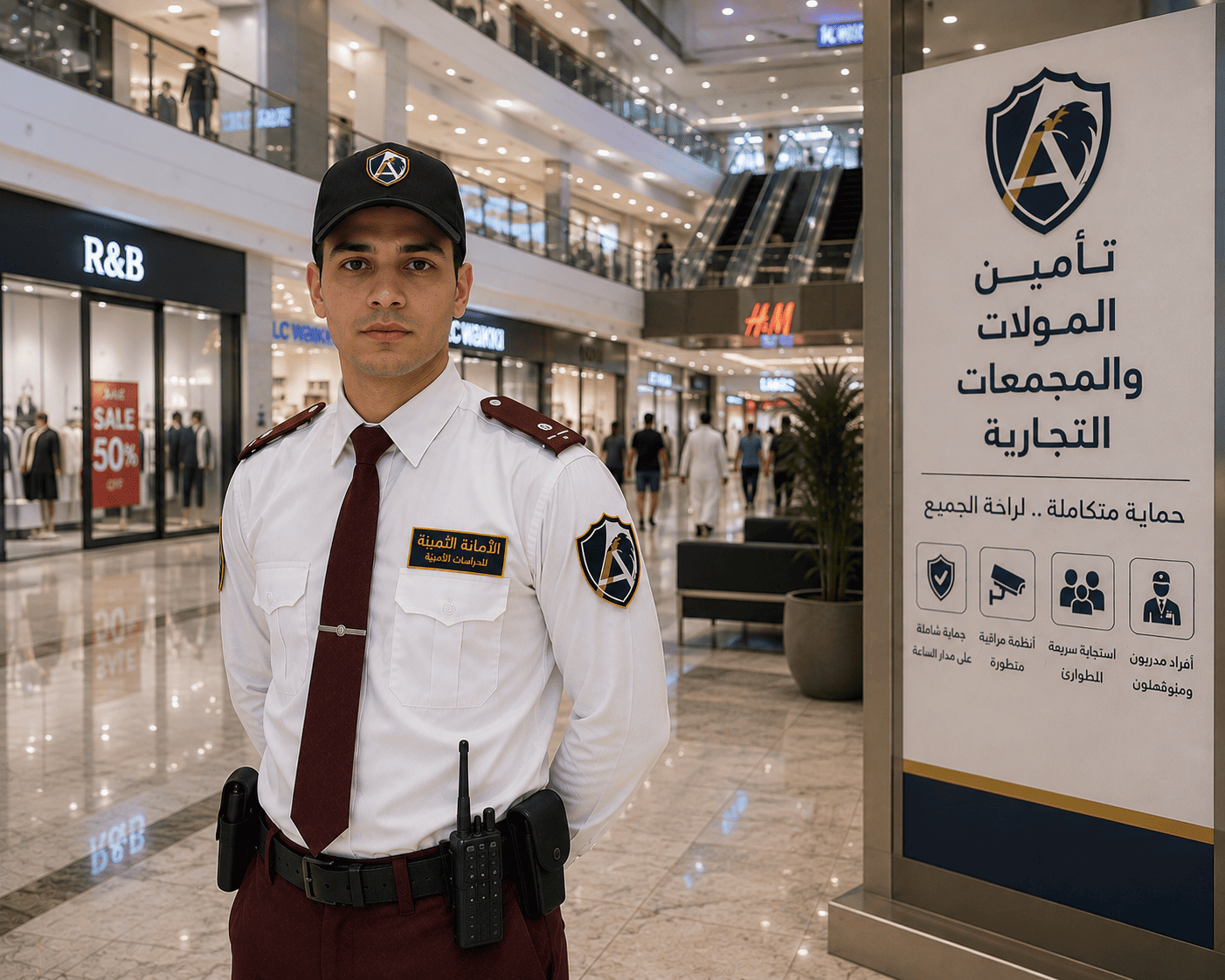 أمن المجمعات والمراكز التجارية
